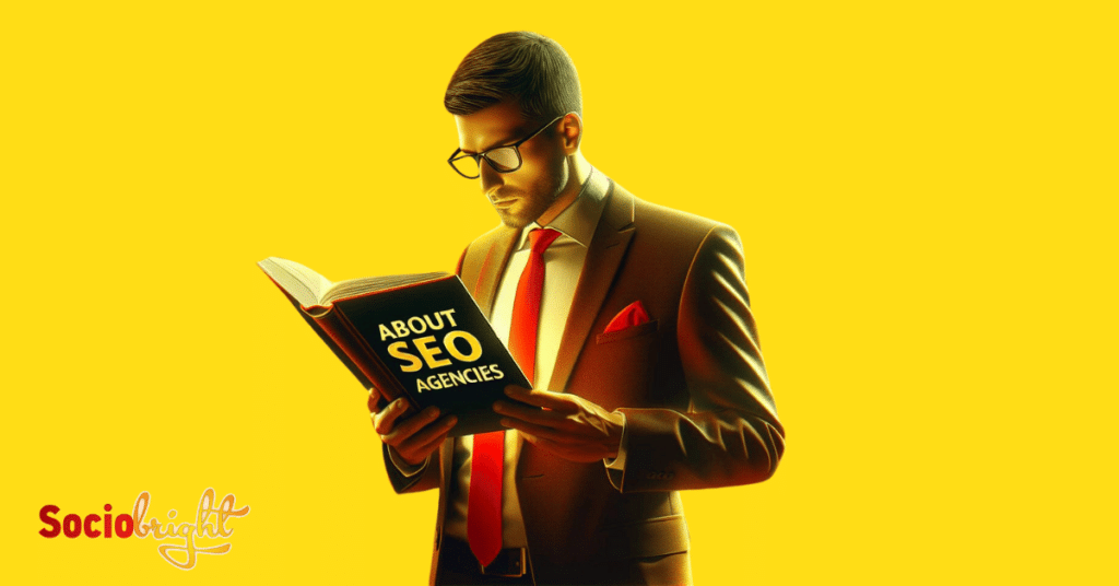 a person reading a book about SEO Agencies